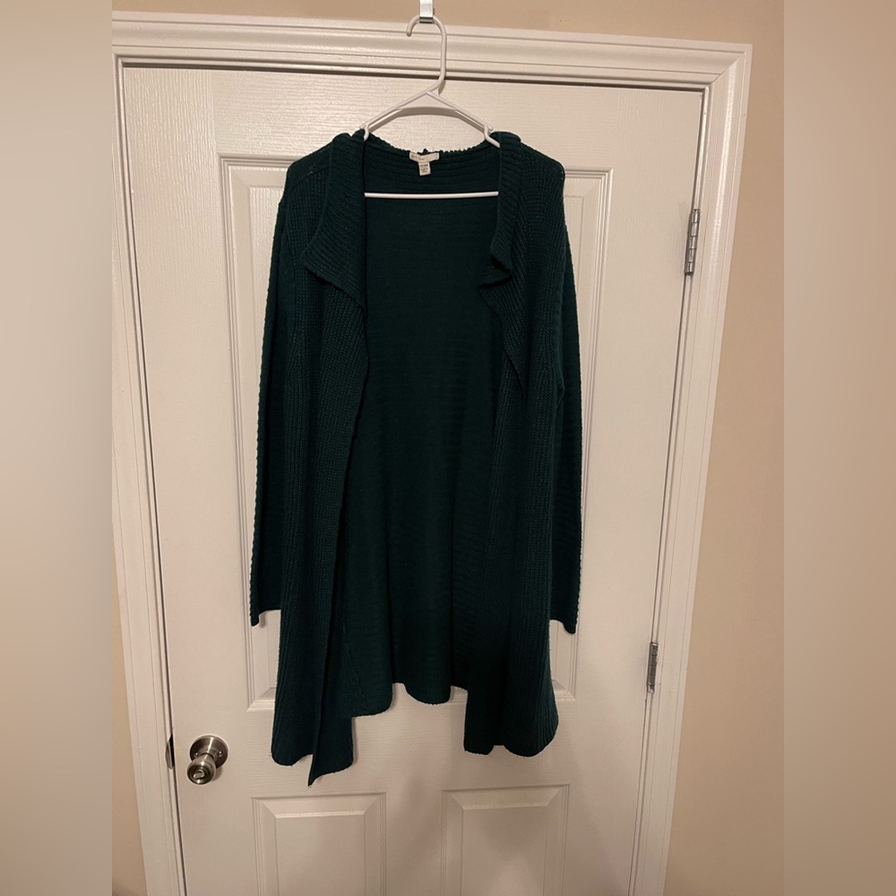 Forest green cardigan